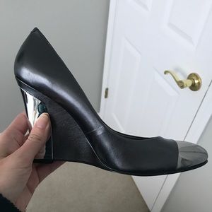 NEXT Wedges with Silver Accent on Heel